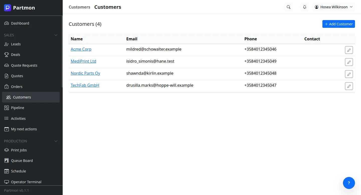 Customer Management